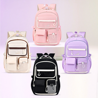 Sac à dos de voyage élégant en polyester pour l'extérieur, avec compartiment pour ordinateur, design unisexe pour adolescents, best-seller