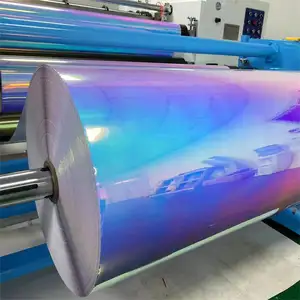 Easy To Weeding Rainbow Holographic Permanent Vinyl For Cutters Birthday Party Christmas Decoration