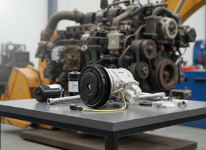 Pièces <span class=keywords><strong>de</strong></span> machines <span class=keywords><strong>de</strong></span> construction <span class=keywords><strong>Compresseur</strong></span> AC 4250721180 WA800-3E0 425-07-21180 pour excavatrice ZX200ZX210 ZX220 - Product Image 3