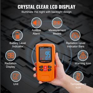 3-en-1 Portable Rechargeable 5Hz-6GHz EMF Meter Digital LCD RF/MF/EF Detector for Home Inspections Outdoor Ghost Hunting 5G Cell - Product Image 5