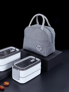 Thép không gỉ cách điện Hộp Ăn Trưa hai lớp leakproof lò vi sóng an toàn xách tay Bento container thực phẩm cho cắm trại đi du lịch - Product Image 3