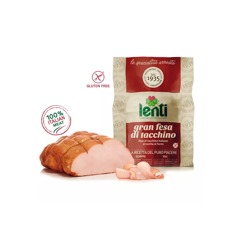 LENTI Italian low fat health food hand-tied and oven roasted turkey breast meat for restaurants and hotels