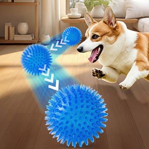 Giocattoli da Masticare per Cani Ecologici Fishprincess, Pulisci-Denti in TPR, Palla con Punte Squeaky Rimbalzante - Product Image 1