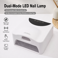 Lampe UV pour ongles 57 LED 48W Séchage rapide Professionnelle pour gel Lampe de polymérisation du gel Séchage rapide Manucure Sécheur à capteur automatique 4 minuteurs