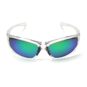 TFB 2024 Lunettes <span class=keywords><strong>de</strong></span> soleil unisexes Lentille miroir noire Vente en gros pour hommes femmes Coupe-vent pour pêche Cyclisme Sports <span class=keywords><strong>de</strong></span> plein air Cyclisme Shades - Product Image 4
