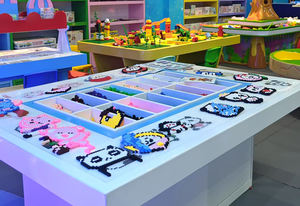 Детская креативная площадка для игры в помещении, площадка для раскопок динозавров, магнитные блоки, Космический Песочник, здание, станция, пластиковый конструктор - Product Image 3