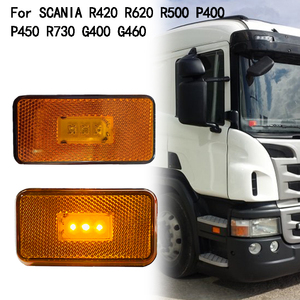 Luz Lateral LED Ámbar de 3 LED Compatible con Camiones <span class=keywords><strong>Scania</strong></span> R420 R620 <span class=keywords><strong>R500</strong></span> P400 R450 R730 G400 G460, Repuestos y Accesorios OEM 1737413 - Product Image 1