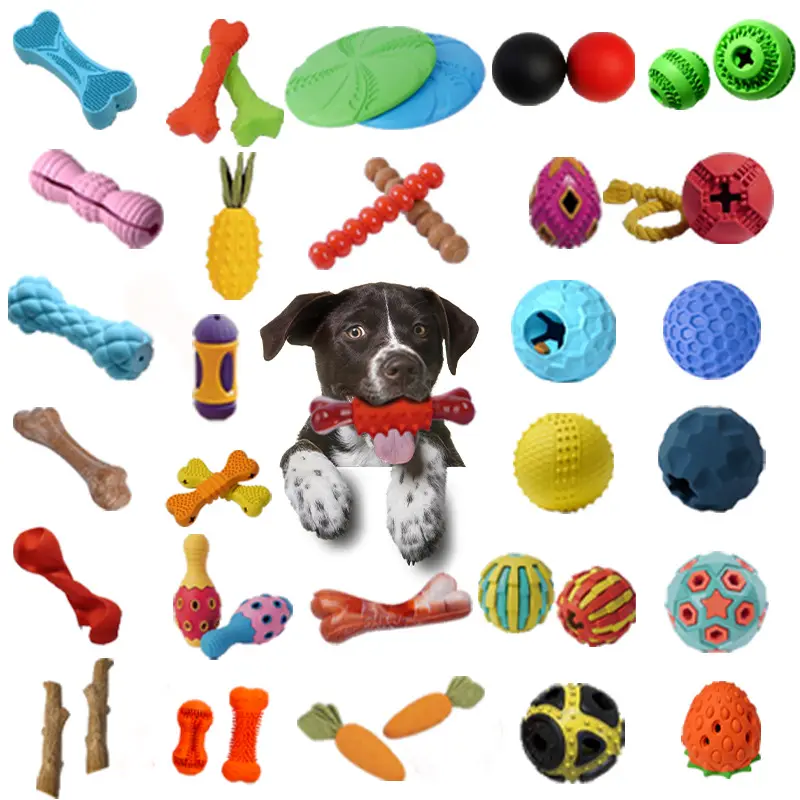 Wholesale Custom Eco Friendly Iq Training Rubber Plush Squeak Rope Interactive Toy Dog Chew Pet Toys
