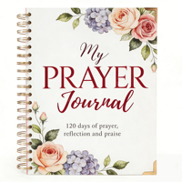 Carnet de Prières Personnalisé à Spirale – Guide de Réflexion et de Louange sur 120 Jours – Manifestation, Soins Personnels, Écritures Bibliques