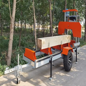 Sierra de troncos de madera, sierra de cinta ultraportátil diésel eléctrica - Product Image 5