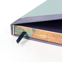 Carnet rigide A5 créatif avec bordure unique motif tournesol, papier artistique, couverture rigide