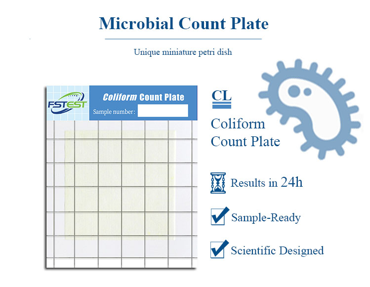 FSTest Prepared media Plate Coliform Rapid Confirm Food Contamination Test