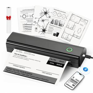 Jiuyin Thermal Printer A4 Mini Portable Wireless for <b>USB</b> 2600mAh Battery 203dpi SDK 1-Year Warranty Mobile Business in Stock - Product Image 1