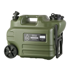 Seau d'hydratation portable en PE de qualité alimentaire pour camping, randonnée et voiture, avec roulettes - Product Image 1