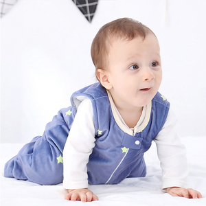 MICHLEY Bébé En Gros Bleu Foncé Sans Manches Anti Coup de Pied Sac de Couchage - Product Image 5