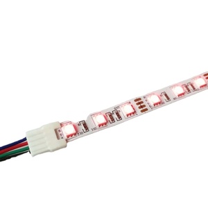 Conector <span class=keywords><strong>de</strong></span> Tira LED Sin Soldadura Nuevo, Conector <span class=keywords><strong>de</strong></span> CC <span class=keywords><strong>de</strong></span> 4 Pines para Tiras LED RGB, Cable <span class=keywords><strong>de</strong></span> Conexión para Tiras LED - Product Image 1