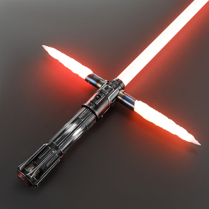 Sabre laser Nexussaber <span class=keywords><strong>Kylo</strong></span> <span class=keywords><strong>Ren</strong></span> avec poignée en métal vieilli pour lame Xenopixel, swing fluide, sons personnalisés pour le cosplay - Product Image 2