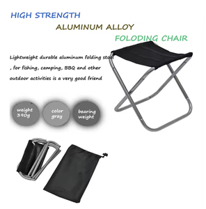 Outdoor Furniture Ultralight Mini Aluminum Alloy Portable Folding Camping <b>Stool</b> Fishing Chair - Product Image 5