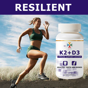 Capsules de Vitamine K2 + D3 en Gros – Formule Double Action pour Soutenir la Fonction Immunitaire et la Santé Osseuse - Product Image 2