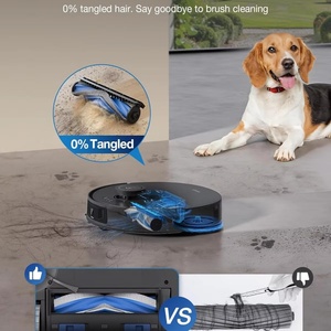 หุ่นยนต์ดูดฝุ่นอัจฉริยะสำหรับ Ecovacs T30S PRO แบตเตอรี่พลาสติกสำหรับใช้ในบ้าน พร้อมฟังก์ชั่นดูดฝุ่นแบบเปียกและแห้ง สำหรับรถยนต์และกลางแจ้ง - Product Image 4