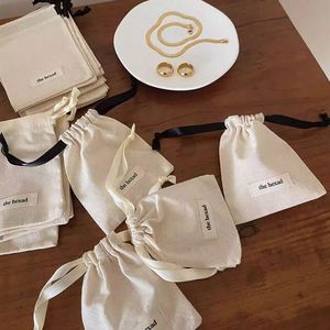 Cheap Price Biodegradable Cotton <b>Drawstring</b> <b>Pouch</b> High Quality 100%Organic Cotton Dust <b>Pouch</b> with Label - Product Image 3