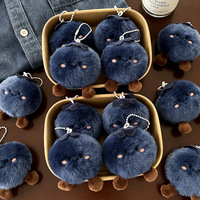 Porte-clés en peluche Myrtille Mignonne, Breloque Porte-Bonheur, Jouet en Peluche Doux en Forme de Fruit, Multifonctionnel pour Sac à Main et Sac à Dos pour Femme