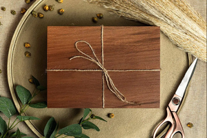 Scatola <span class=keywords><strong>Portagioie</strong></span> <span class=keywords><strong>in</strong></span> <span class=keywords><strong>Legno</strong></span> di Acacia Lucido con Coperchio Magnetico per Ricordi Regalo Gioielli Sigari Scatola Decorativa - Product Image 4