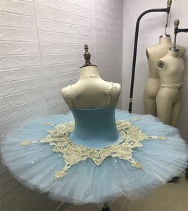 लड़कियों के लिए नई लाइट ब्लू बैले ट्यूटू वेशभूषा-आकर्षक पेशेवर प्रदर्शन स्कर्ट स्पैन्डेक्स/सख्त टुले कस्टम आकार। मॉडल - Product Image 5