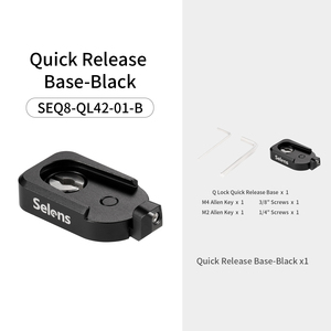 Selens Aluminum Alloy 1/4 <strong>3</strong>/8 Screw Universal Mount <strong>Mini</strong> Quick Release Base Receiver for Camera Tripod Monitor Vlog <strong>Rig</strong> - Product Image 1