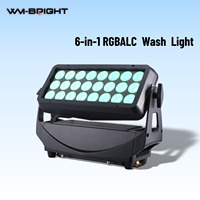 Projecteur mural LED 600W RGBLAC 6-en-1 étanche IP65 avec contrôle DMX512 pour événements de mariage et spectacles DJ