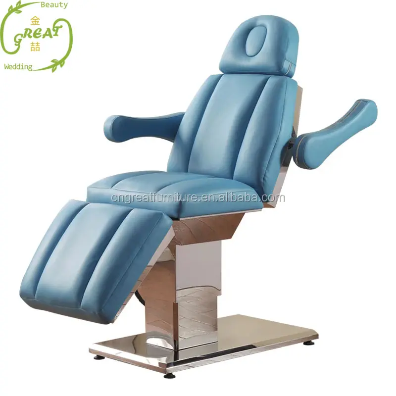 Reclining सैलून सौंदर्य सस्ते हाइड्रोलिक इलेक्ट्रिक उपचार स्पा मालिश चेहरे बिस्तर कुर्सी
