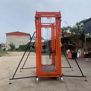 سقالة رفع كهربائية تلسكوبية متحركة أوتوماتيكية ثلاثية النقاط عالية القوة بحمولة 0.3 طن و0.5 طن وارتفاع 2-12 متر - Product Image 2