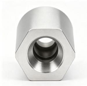 CNC Machined Aluminum Milling Adapter With Threaded Hole And Hexagonal Flange CNC machining Custom <b>Tooling</b> Service - Product Image 4