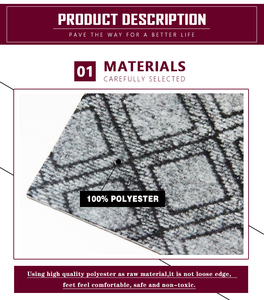 <span class=keywords><strong>Tappeto</strong></span> Jacquard in poliestere con punzonatura ad ago con Design Puzzle <span class=keywords><strong>rosso</strong></span> lavabile per matrimonio, <span class=keywords><strong>tappeto</strong></span> per auto fatto a macchina da <span class=keywords><strong>esterno</strong></span> - Product Image 3