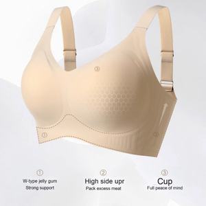 บราไร้โครงสำหรับสาวอวบ บราเจลลี่คุณภาพสูง บราแบบดันทรงนุ่มสบายไร้ตะเข็บ ชุดชั้นในไร้รอยต่อสำหรับผู้หญิง - Product Image 5
