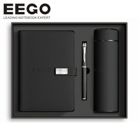 Coffret cadeau d'affaires personnalisé de luxe en cuir PU avec carnet A5 magnétique, stylo et tasse isotherme
