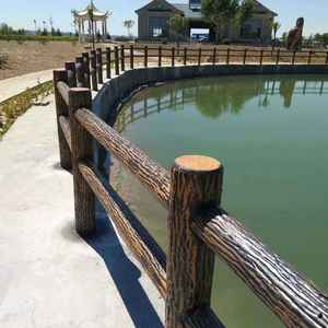 سور من الحبوب الخشبية ، سور الحديقة ، درابزين منطقة ذات المناظر الخلابة ، سياج خرساني ، قالب سياج من الخشب الأسمنتي - Product Image 6