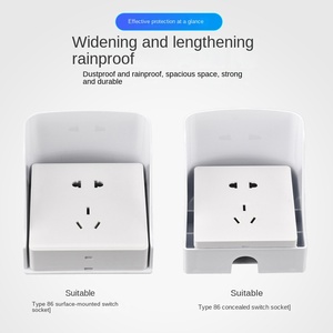 Boîte de couverture de protection de prise étanche en gros boîte de couverture d'interrupteur mural en plastique électrique - Product Image 5