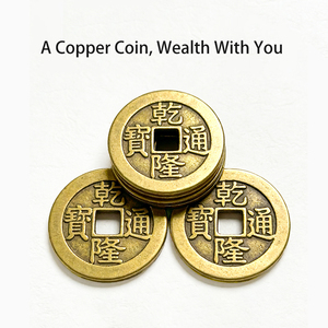 Set di 6 Nodi Cinesi Rossi FENG SHUI, Set di 6 Monete Antiche Portafortuna, Protezione e Prosperità, Decorazione per Casa e Auto - Product Image 4