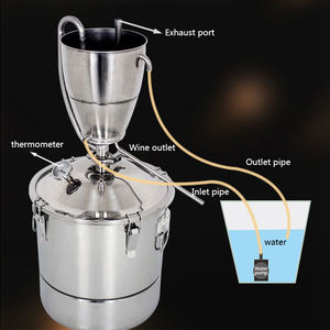 Destilador automático de licor para el hogar, equipo vaporizador de 20L, 304, extracción de brandy de hidrosol para vino y arroz - Product Image 3
