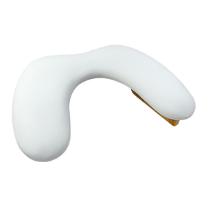 Coussin de manucure russe en forme de U, pliable, en cuir texturé, pour canapé, spécialement conçu - Product Image 1