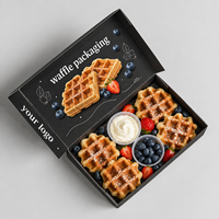 Boîte à rouleaux de cannelle en papier ondulé de qualité alimentaire personnalisée avec votre logo, écologique, pour emporter, boîte d'emballage pour shawarma