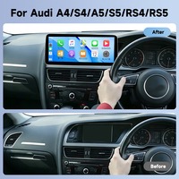 Autoradio Android Podofo 12,3'' 4+128G pour Audi A4/S4/A5/S5/RS4/RS5, audio de voiture, CarPlay sans fil et Android Auto, WIFI, GPS, OEM, ODM