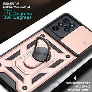Escudo de cámara a prueba de golpes PC Armor Case para <span class=keywords><strong>OPPO</strong></span> A94 A74 A98 Kickstand Slide Camera Case para <span class=keywords><strong>OPPO</strong></span> Realme 5 Pro Contraportada - Product Image 4