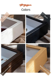 Boîte à fleurs séchées 3D creuse de 3/5 cm avec cadre intérieur détachable, cadre photo de présentation pour spécimens de papillons à faire soi-même - Product Image 3