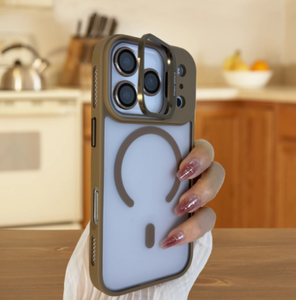 <span class=keywords><strong>Funda</strong></span> Magnética Plegable con Soporte para Cámara y Protector de Lente Pequeño para iPhone 17 Pro Max, Fundas Antigolpes para iPhone 16 Pro - Product Image 2