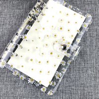 Carnet à 6 anneaux en PVC à paillettes sèches imprimé sur mesure, cadeaux pour filles, étudiants, Noël, promotionnel, couverture de carnet rechargeable