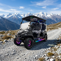Voiture de golf électrique tout-terrain JINWO 48V-72V, autonomie 90 km, buggy de plage, châssis robuste en acier, certifiée CE, 3-4 places, freins à disque avant