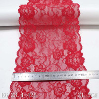 Dentelle élastique multicolore de fleur de pivoine pour rideau mère vêtements accessoires textiles garniture