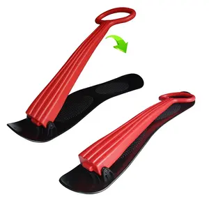 Scooter de esqui dobrável neve e snowboard, brinquedo infantil de inverno para neve e grama, vermelho, azul e verde